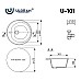 Кухонная мойка Ulgran Classic U-101-345 Шоколад