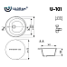 Кухонная мойка Ulgran Classic U-101-345 Шоколад