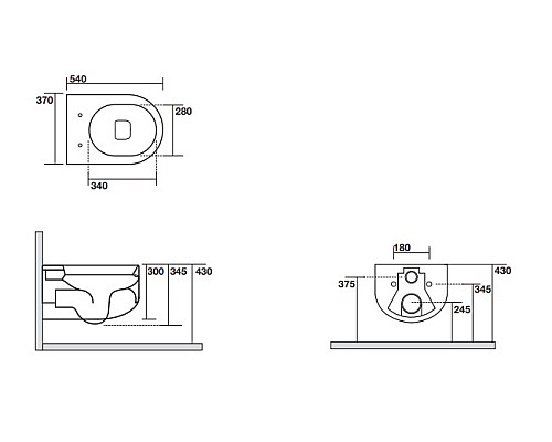 Унитаз подвесной Kerasan Flo 311101 безободковый, белый