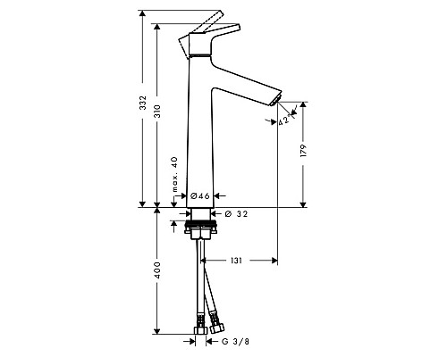 Смеситель для раковины Hansgrohe Talis S 72031000