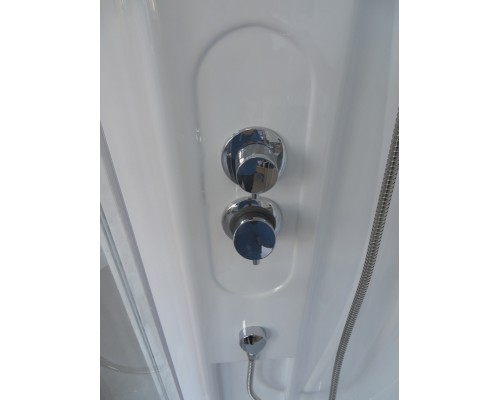 Душевая кабина Royal Bath ВК 90x90 с гидромассажем задняя стенка Белая