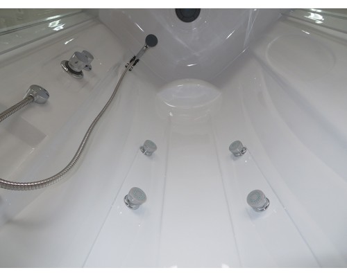 Душевая кабина Royal Bath ВК 90x90 с гидромассажем задняя стенка Белая