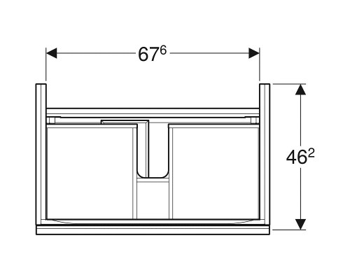 Тумба под раковину Geberit 500.611.01.2