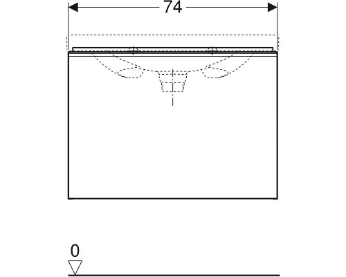 Тумба под раковину Geberit 500.611.01.2