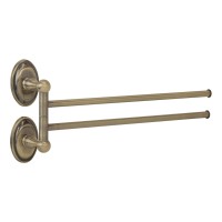 Полотенцедержатель двойной поворотный Veragio Bonjour 33 бронза