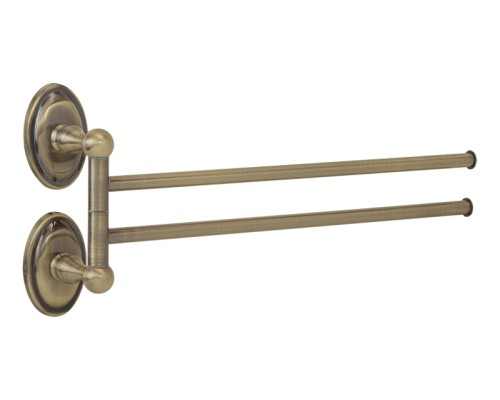 Полотенцедержатель двойной поворотный Veragio Bonjour 33 бронза