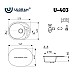 Кухонная мойка Ulgran Classic U-403-345 Шоколад