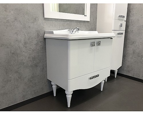 Тумба с раковиной Comforty Монако 80-1 00004136578 Белая