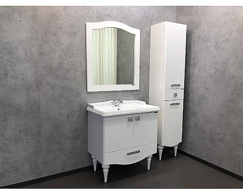 Тумба с раковиной Comforty Монако 80-1 00004136578 Белая