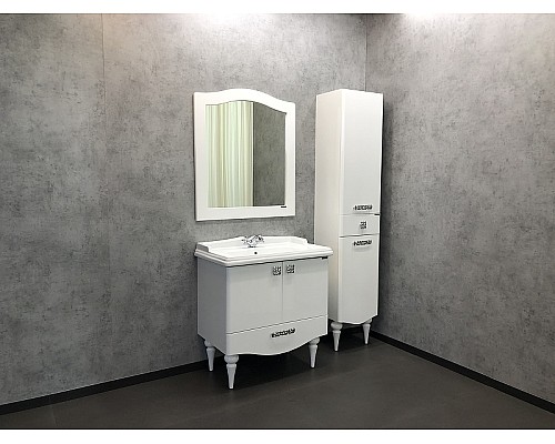 Тумба с раковиной Comforty Монако 80-1 00004136578 Белая