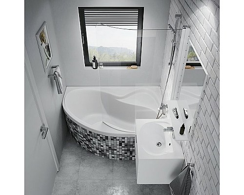 Тумба под раковину Ravak Rosa II 76 X000001495 подвесная Белая глянцевая