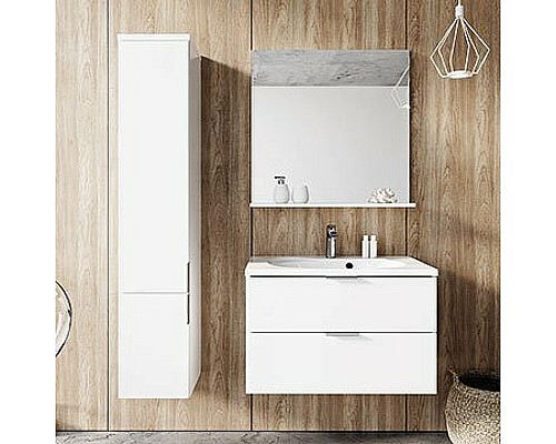 Тумба под раковину Ravak Rosa II 76 X000001495 подвесная Белая глянцевая