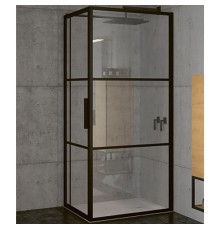 Душевой уголок Riho Grid 130x80 (GB2130080) профиль Черный стекло прозрачное
