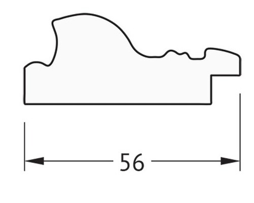 Зеркало Evoform Definite 74х54 BY 3041 в багетной раме - Виньетка состаренная бронза 56 мм