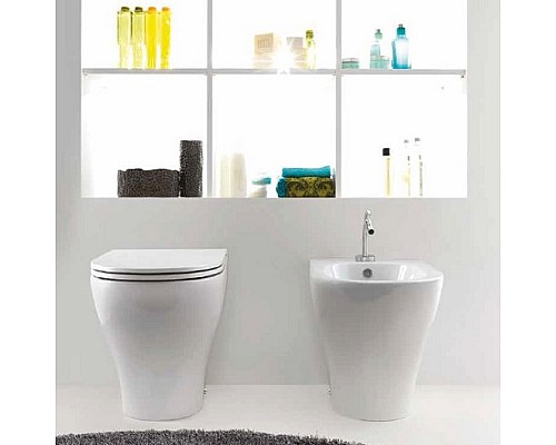 Чаша приставного унитаза Kerasan Aquatech NoRim 371801 безободковая