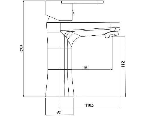 Смеситель для раковины Orange OneLife P05-021cr Хром