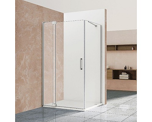 Душевой уголок Vincea Extra 90х100 VSR-1E809010CL профиль Хром стекло прозрачное