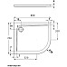 Акриловый поддон для душа Ideal Standard Ultraflat 90х70 L K240301 Euro White