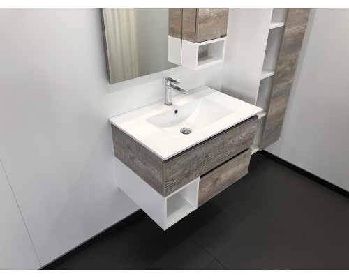 Тумба с раковиной Comforty Турин 75 00004144200 Дуб бежевый