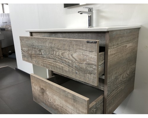 Тумба с раковиной Comforty Турин 75 00004144200 Дуб бежевый