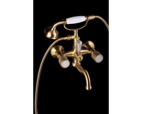 Смеситель для ванны Boheme Royal Cristal 313-Royal Бронза