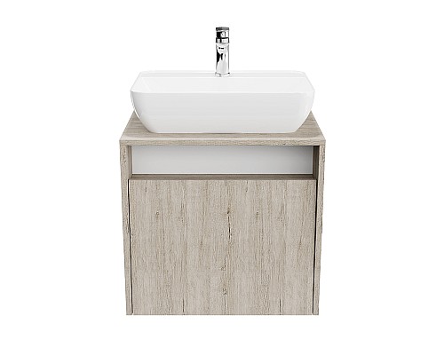 Тумба под раковину Kerama Marazzi PRO подвесная 1 ящик 60, дуб Орегон