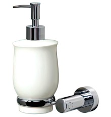 Дозатор для жидкого мыла WasserKRAFT Хром Белый, арт