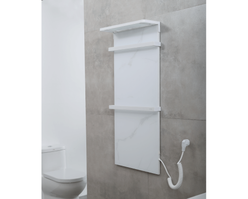 Полотенцесушитель электрический с полкой Black&White Moon 40x90 см Белый