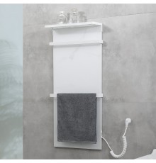 Полотенцесушитель электрический с полкой Black&White Moon 40x90 см Белый