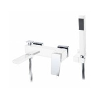 Смеситель для ванны,для душа Boheme Q 143-WCR.2 белый