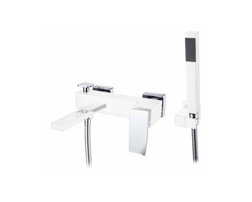 Смеситель для ванны,для душа Boheme Q 143-WCR.2 белый