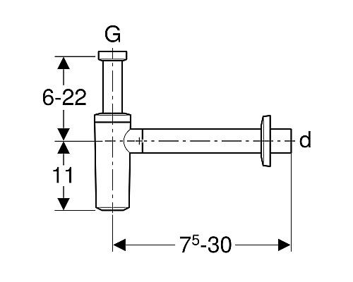 Сифон GEBERIT 151.034.11.1