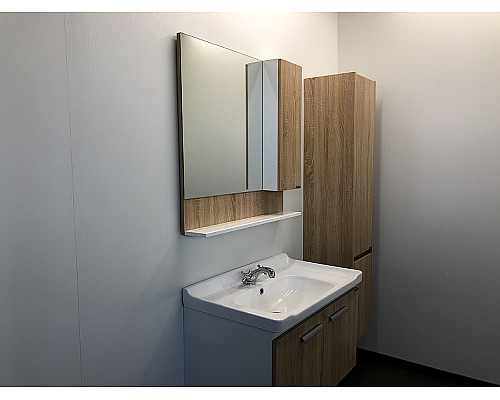 Зеркальный шкаф Comforty Рига 80 00004139024 Дуб сонома