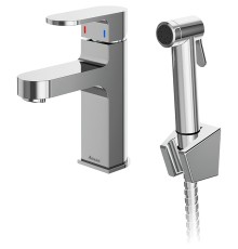 Смеситель для раковины Ravak Chrome-CR с гигиеническим душем Хром