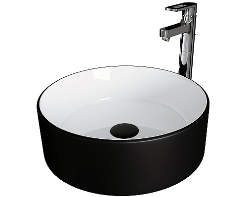 Раковина-чаша Grossman 36 GR-4040BW Белая Черная