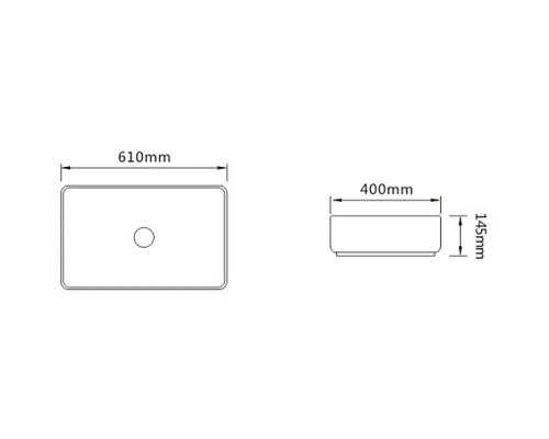 Раковина-чаша SantiLine 61 SL-1090 Белая