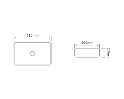 Раковина-чаша SantiLine 61 SL-1090 Белая