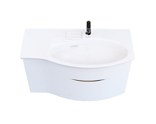 Тумба под раковину Kerama Marazzi RIVA 100 см правая, белая матовая Тумба под раковину Kerama Marazzi RIVA 100 см правая, белая матовая