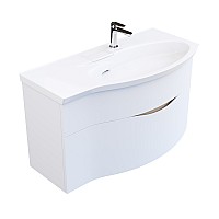 Тумба под раковину Kerama Marazzi RIVA 100 см правая, белая матовая