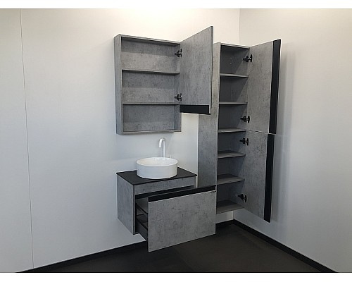 Тумба с раковиной Comforty Эдинбург 60 00-00002782 подвесная Бетон светлый