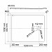 Душевой поддон из искусственного камня WasserKRAFT Neime 120х100 19T10 Черный матовый