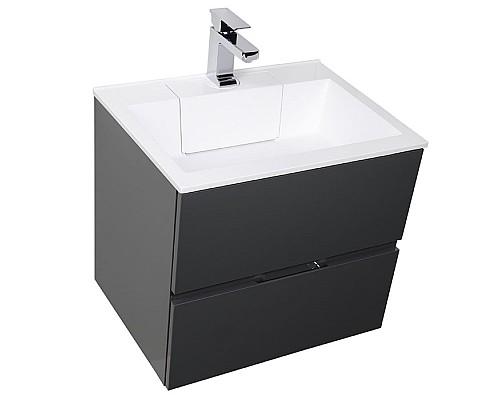 Тумба под раковину Aquanet Алвита 90 240111 подвесная Серый антрацит