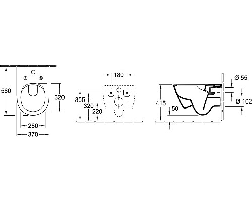 Унитаз подвесной Villeroy & Boch Subway 2.0 5614A1R1