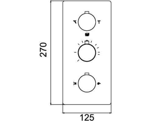 Смеситель для душа RGW Shower Panels SP-41-03 21140541-31 с термостатом Хром