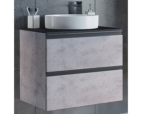 Тумба с раковиной Comforty Эдинбург 60-2 00-00005701 подвесная Бетон светлый