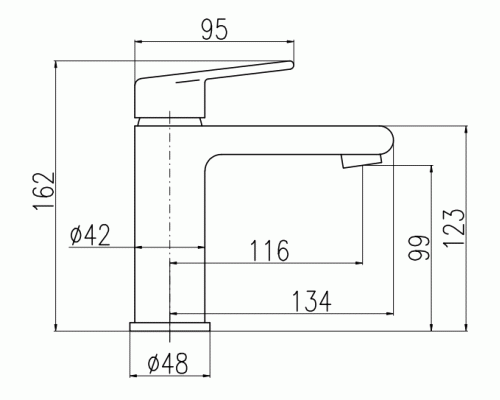 Смеситель для раковины Rav Slezak Colorado CO328.5CMATZ Черный матовый Золото