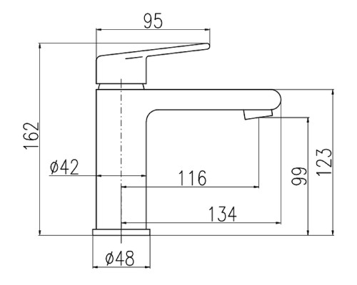 Смеситель для раковины Rav Slezak Colorado CO328.5CMATZ Черный матовый Золото