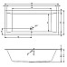 Прямоугольная ванна Riho Lugo 200x90 с тонким бортом BT0600500000000