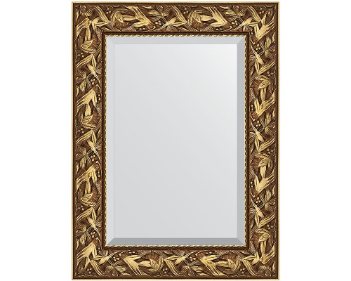 Зеркало Evoform Exclusive 79х59 BY 3389 с фацетом в багетной раме - Византия золото 99 мм