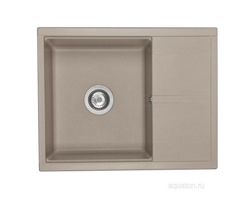 Мойка для кухни Делия 65 серый шёлк Aquaton